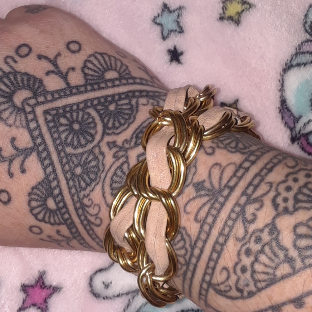 EUC Rebecca Minkoff leather bracelet